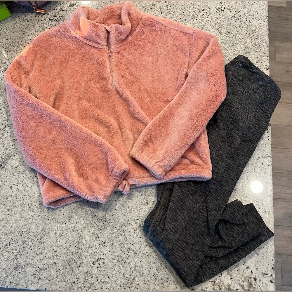 Athleta Leggings and Sweatshirt Outfit Girls Size 12